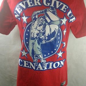 Never Give Up Cenation John Cena U C Me Red Medium